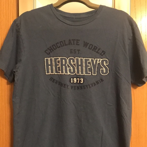 Blue Hersheys Chocolate World 1973 short sleeve tee shirt size medium - Picture 3 of 7